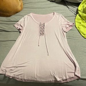 AE soft & sexy criss cross tee